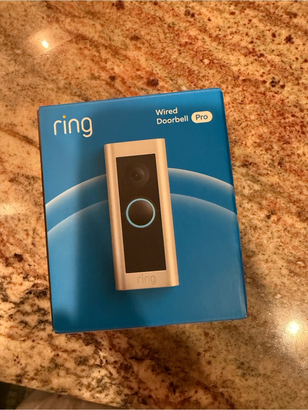 Ring Wired Doorbell Pro - White and Blue Packaging